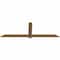 Ekena Millwork Eugene Smooth Timber Gable Bracket, Western Red Cedar, 96"W x 32"H x 1 1/2"D x 5 1/2"F, 8/12 Pitch GBW096X32X0206EUG00SWR - alternate 2